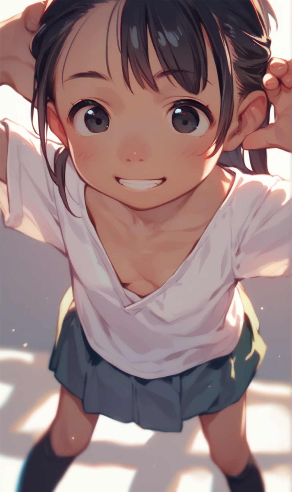 胸元がゆるい夏