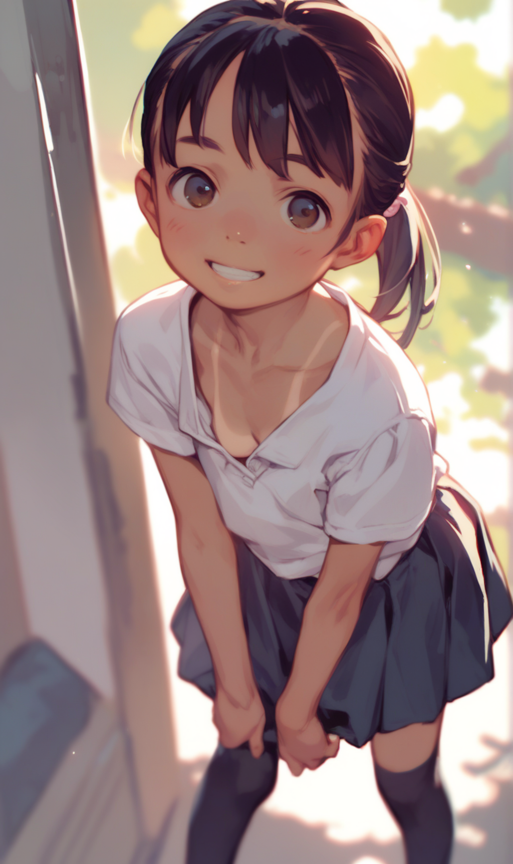 胸元がゆるい夏