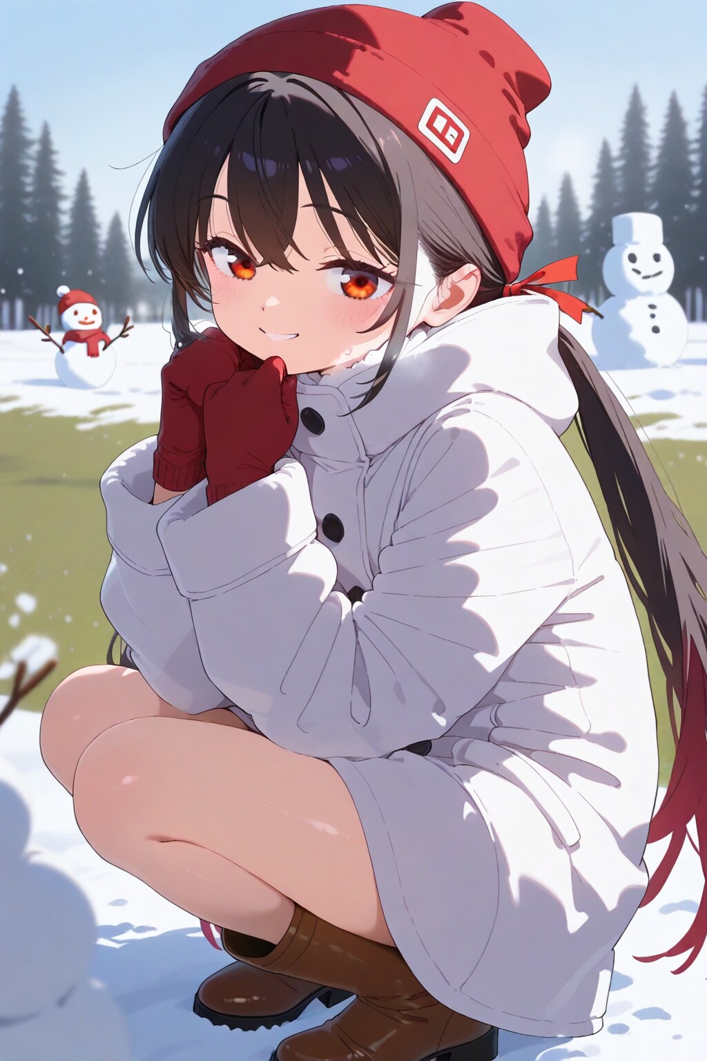 ゆきだるま　作ったよ！　BUTTER版 | の人気AIイラスト・グラビア