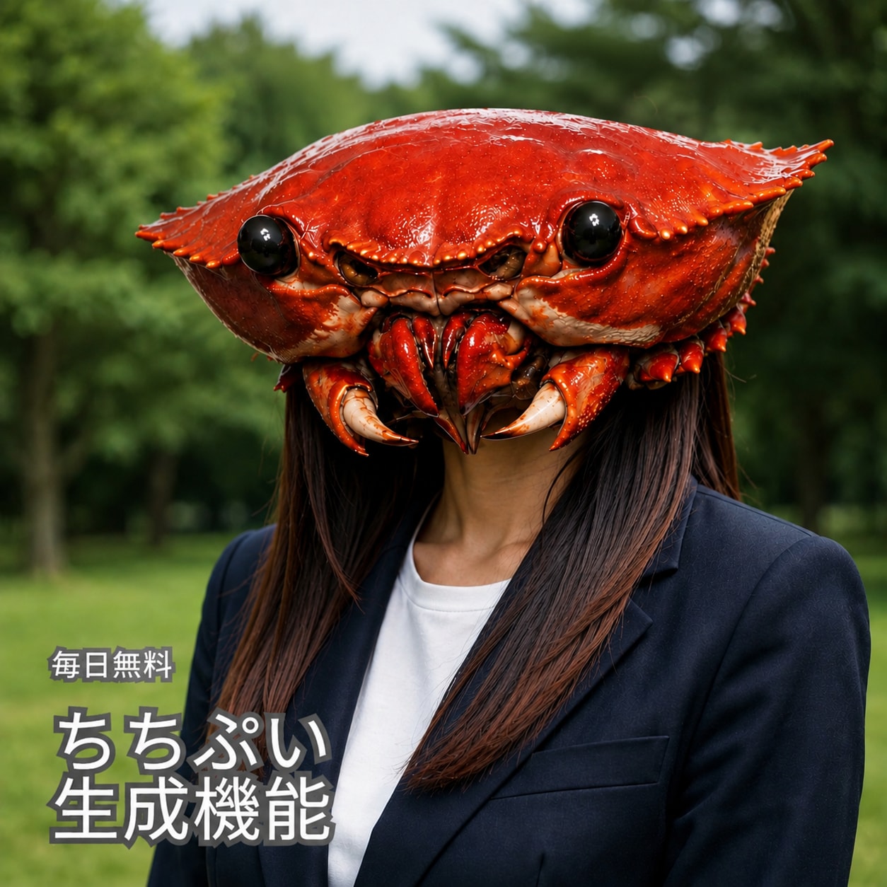 🦀毎日無料 ちちぷいに現れたカニ🦀