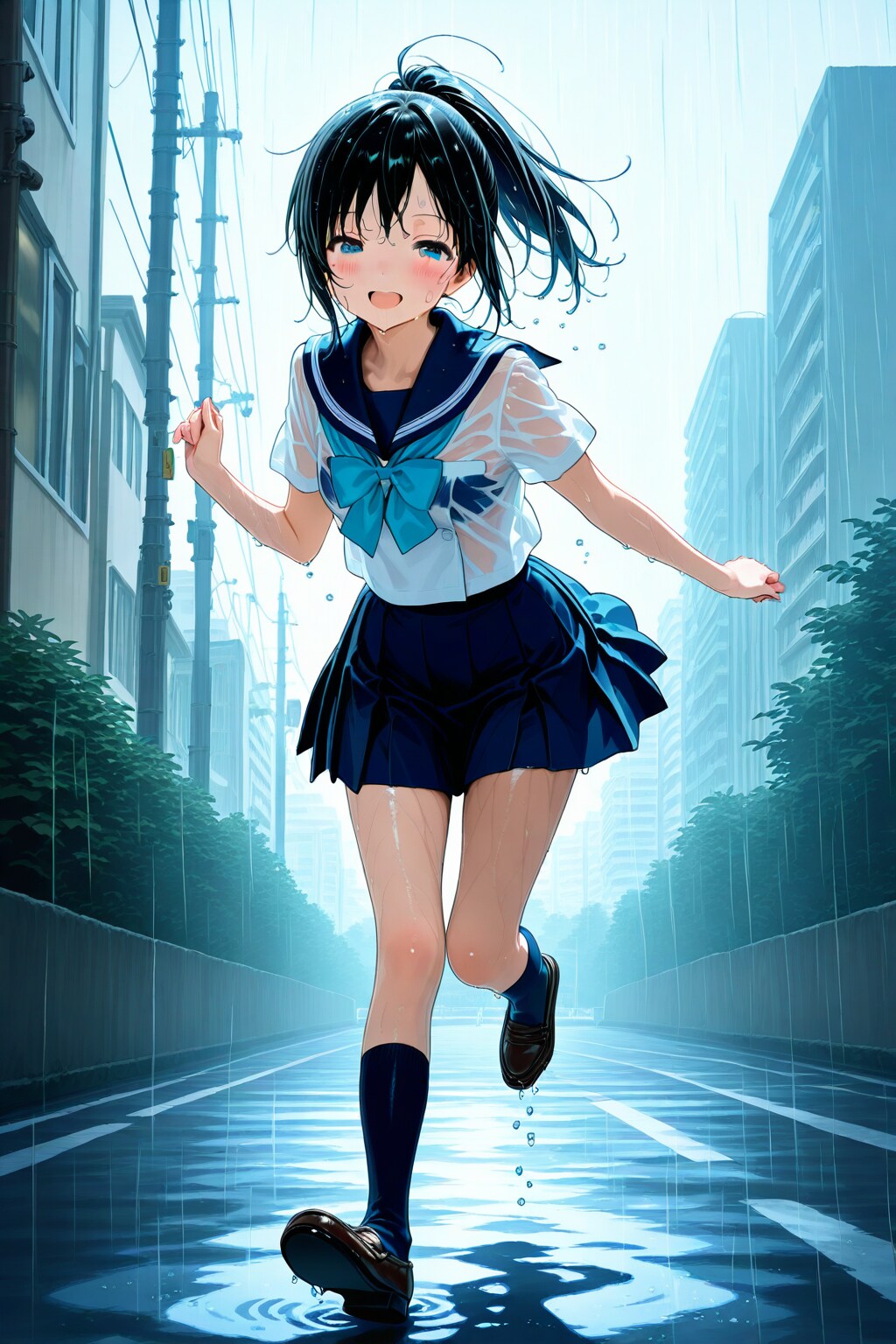 雨にぬれても。