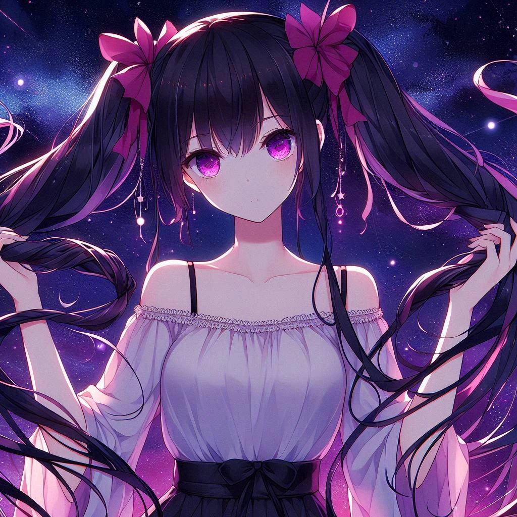 手ツインテしてる、黒髪ツインテール少女★その5(12枚)