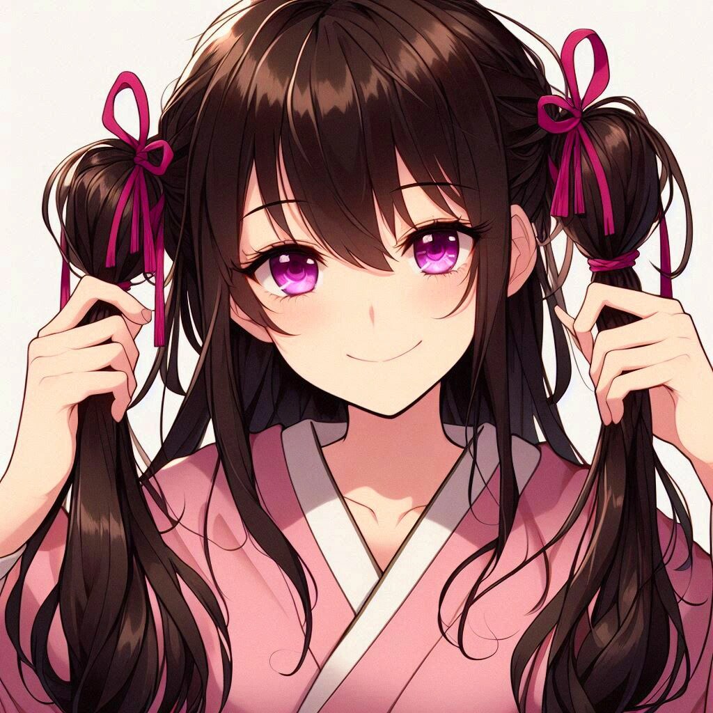 手ツインテしてる、黒髪ツインテール少女★その5(12枚)