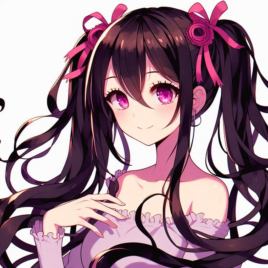 手ツインテしてる、黒髪ツインテール少女★その5(12枚)