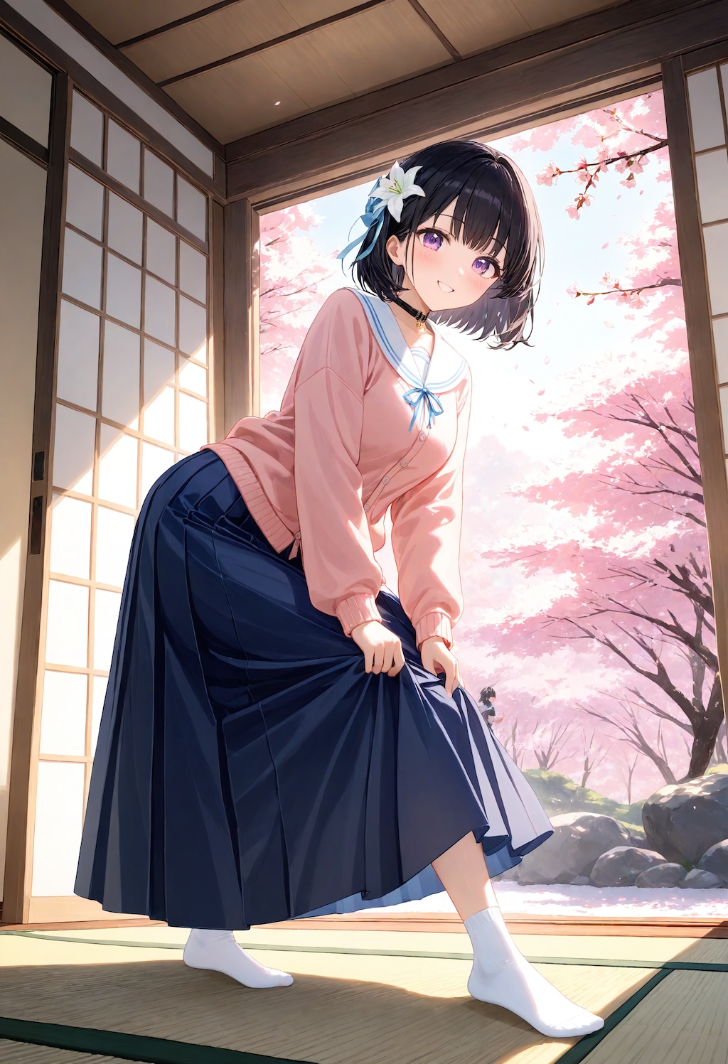 掃除中のひまり