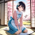 掃除中のひまり 6枚目