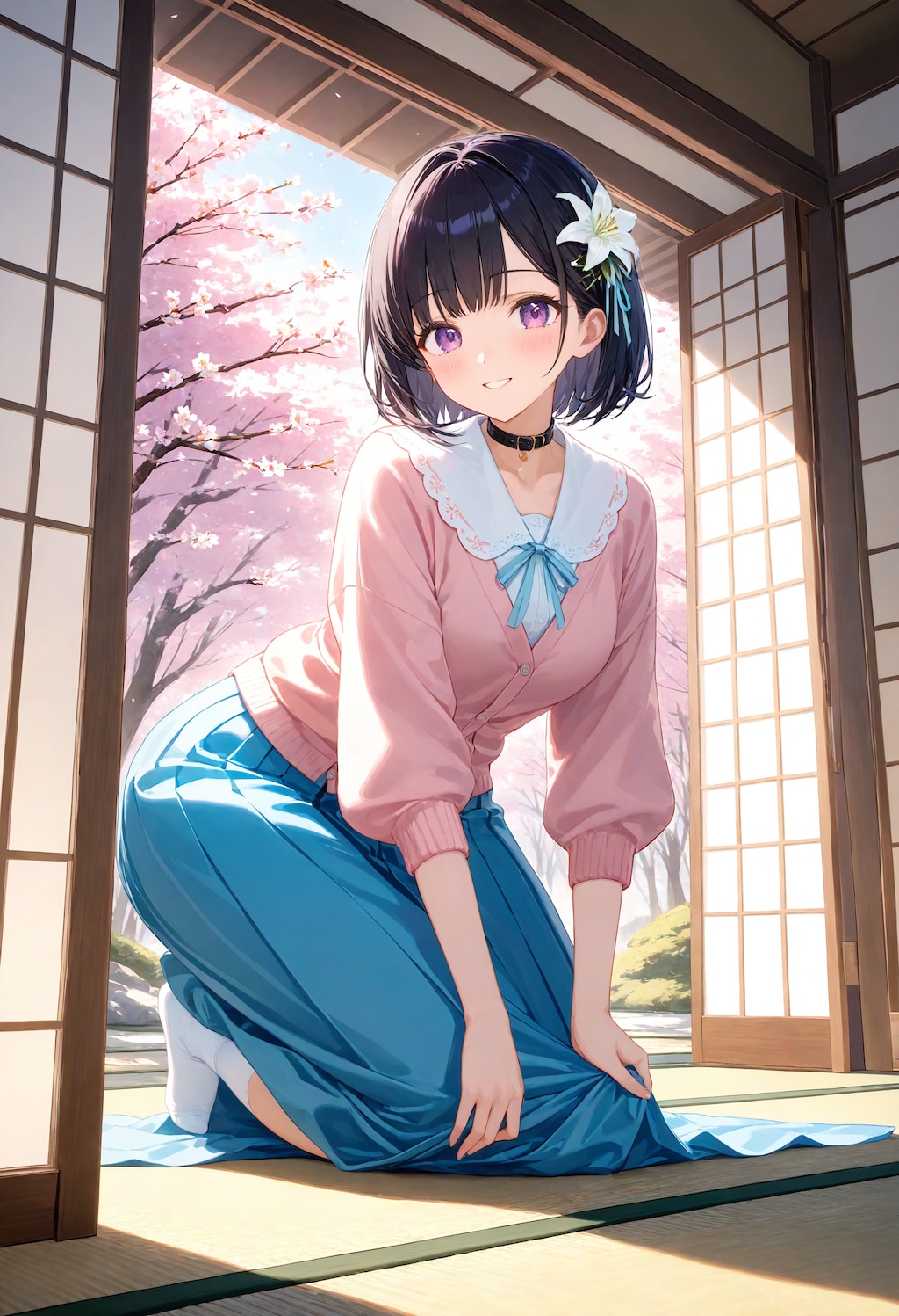 掃除中のひまり