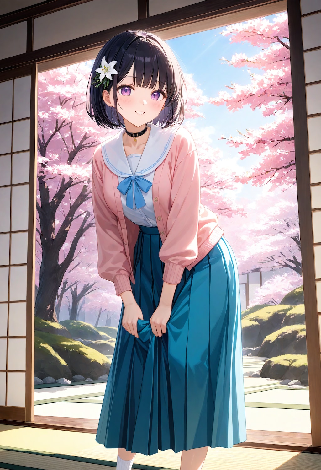 掃除中のひまり