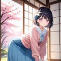 掃除中のひまり 4枚目