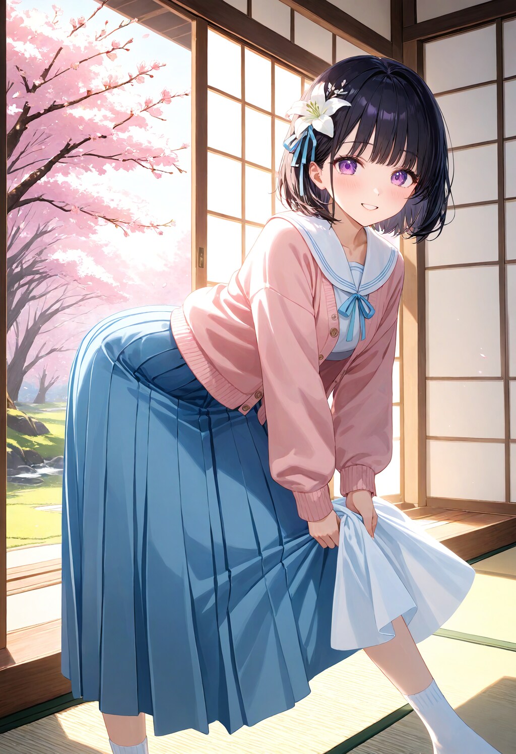 掃除中のひまり
