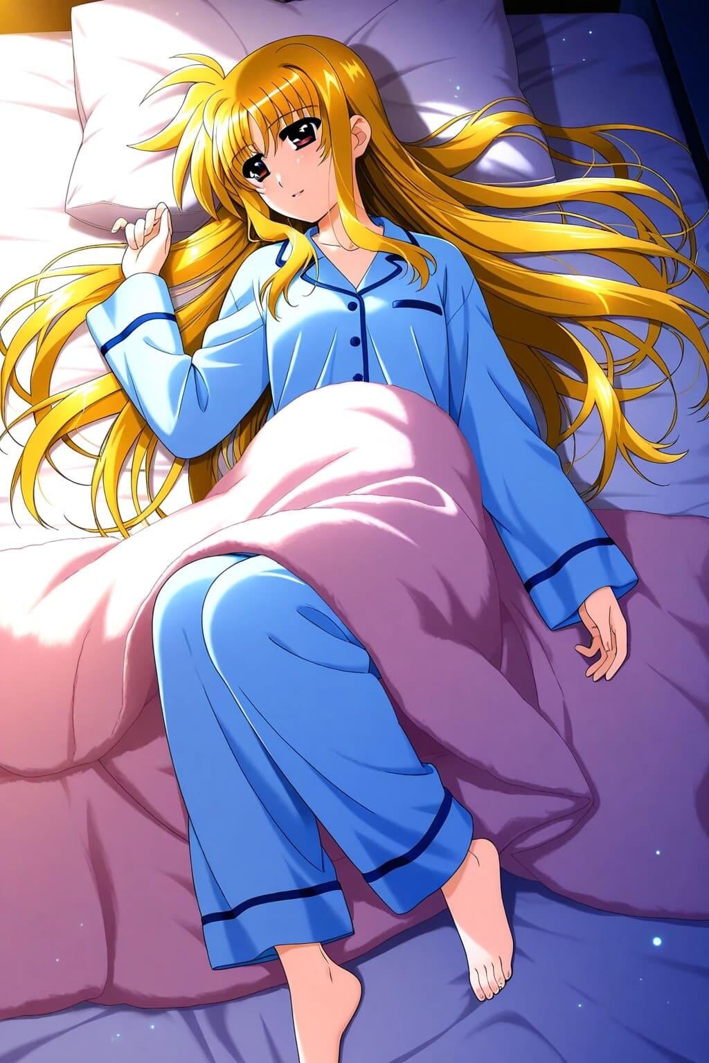 フェイトちゃんの寝起き