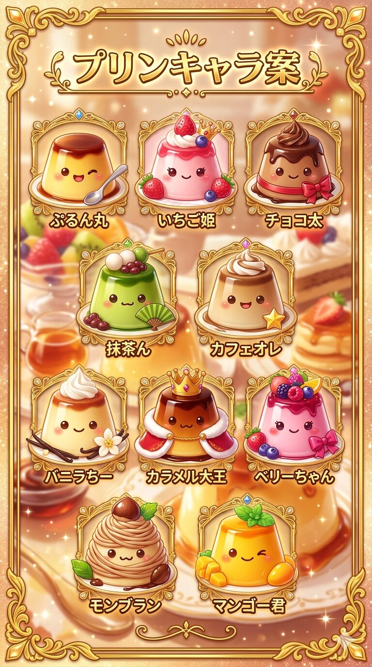 プリンキャラ案 | の人気AIイラスト・グラビア