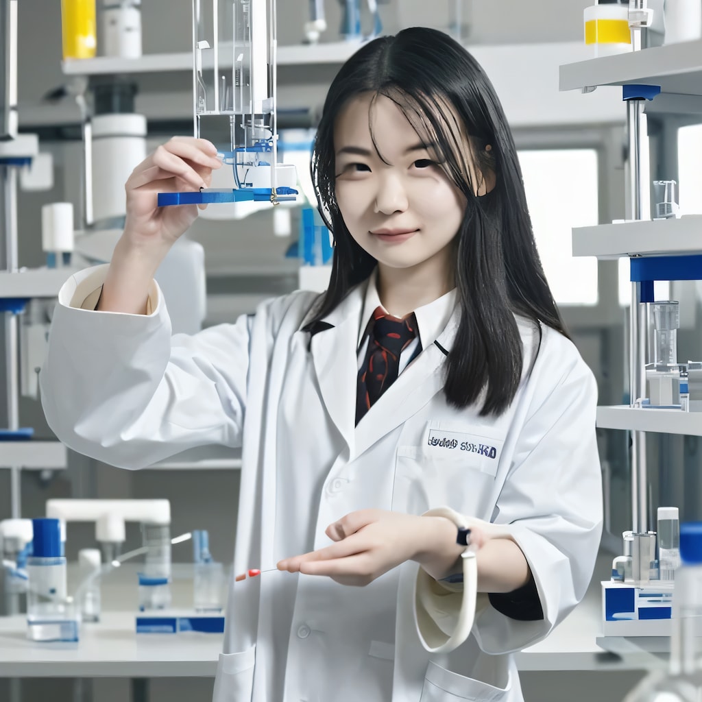 黒髪ロングで白衣の美女１３２