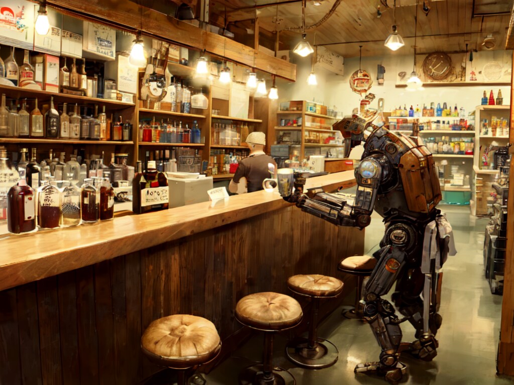 ロボットが経営する居酒屋『OiL』