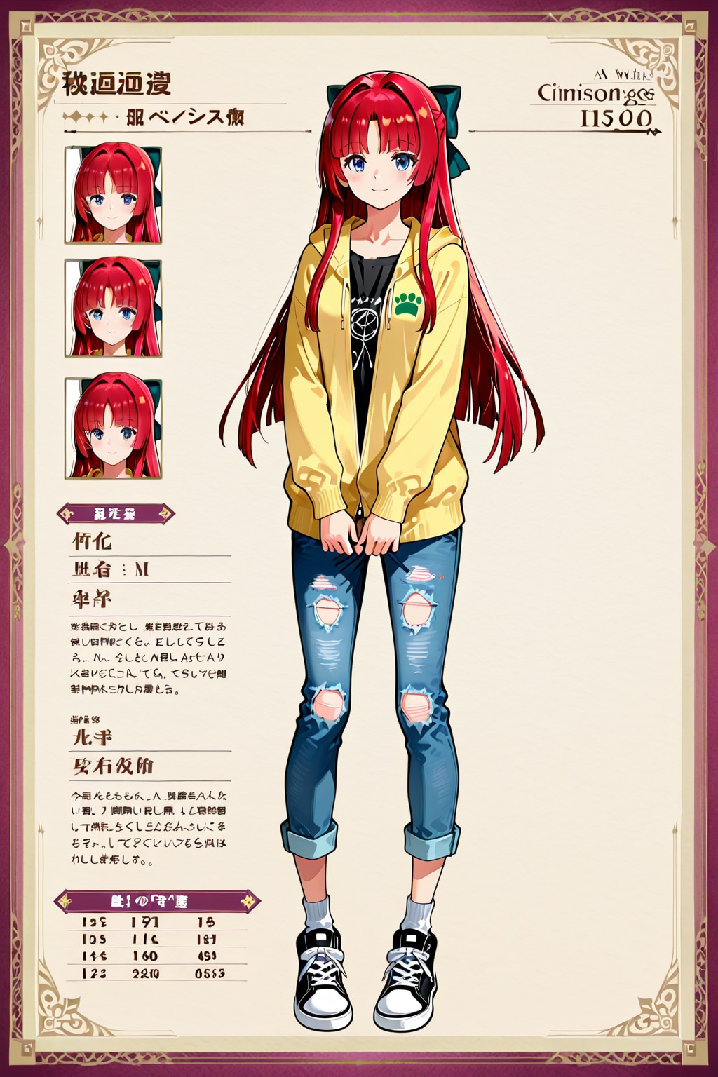 攻略本風オリキャラ紹介