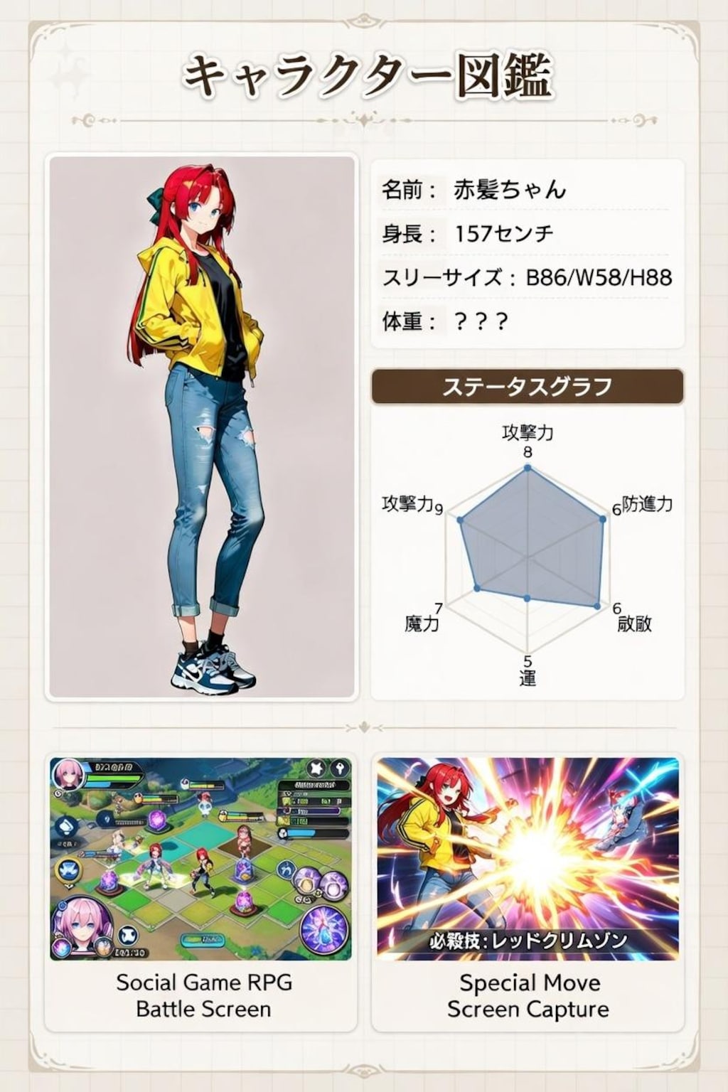 攻略本風オリキャラ紹介