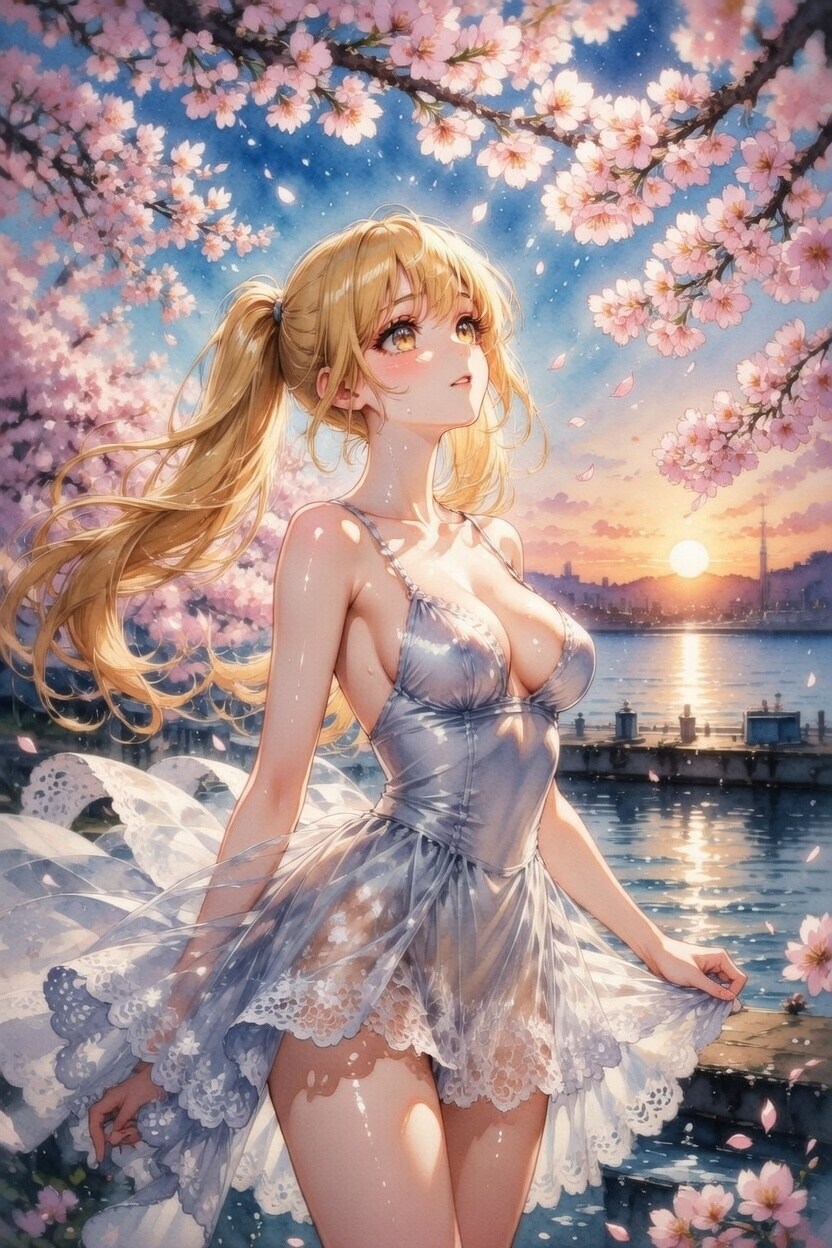 金ツイさん。夕日