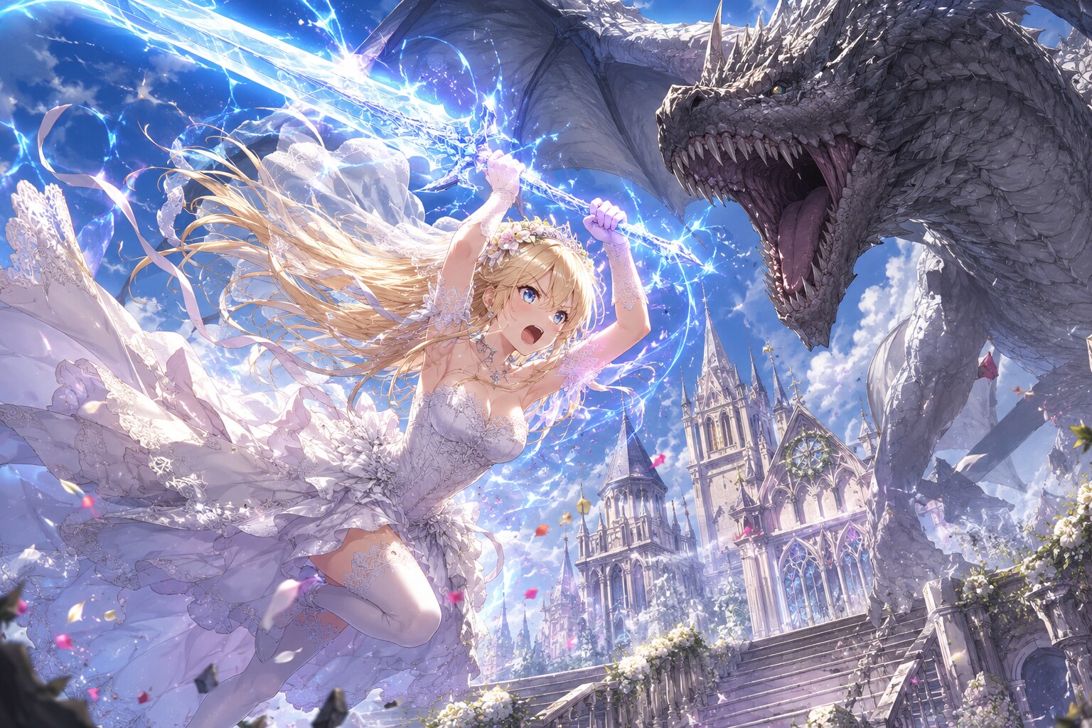 国家を挙げての結婚式を邪魔された、魔法が好きなお姫様
