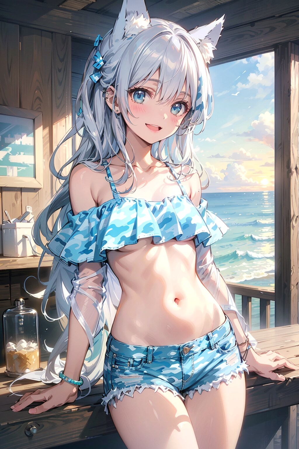 爽やか迷彩カラー🐺✨