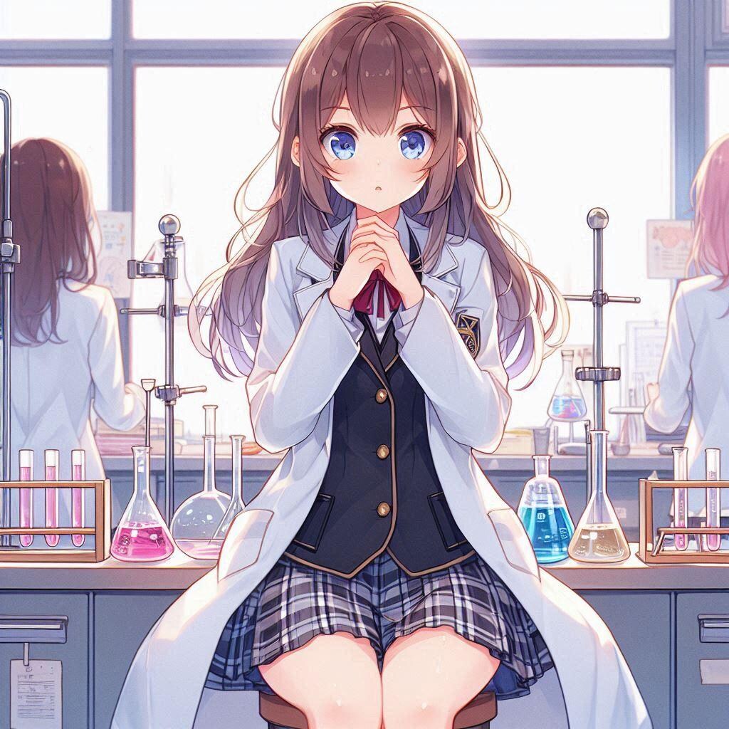 科学部員の女の子