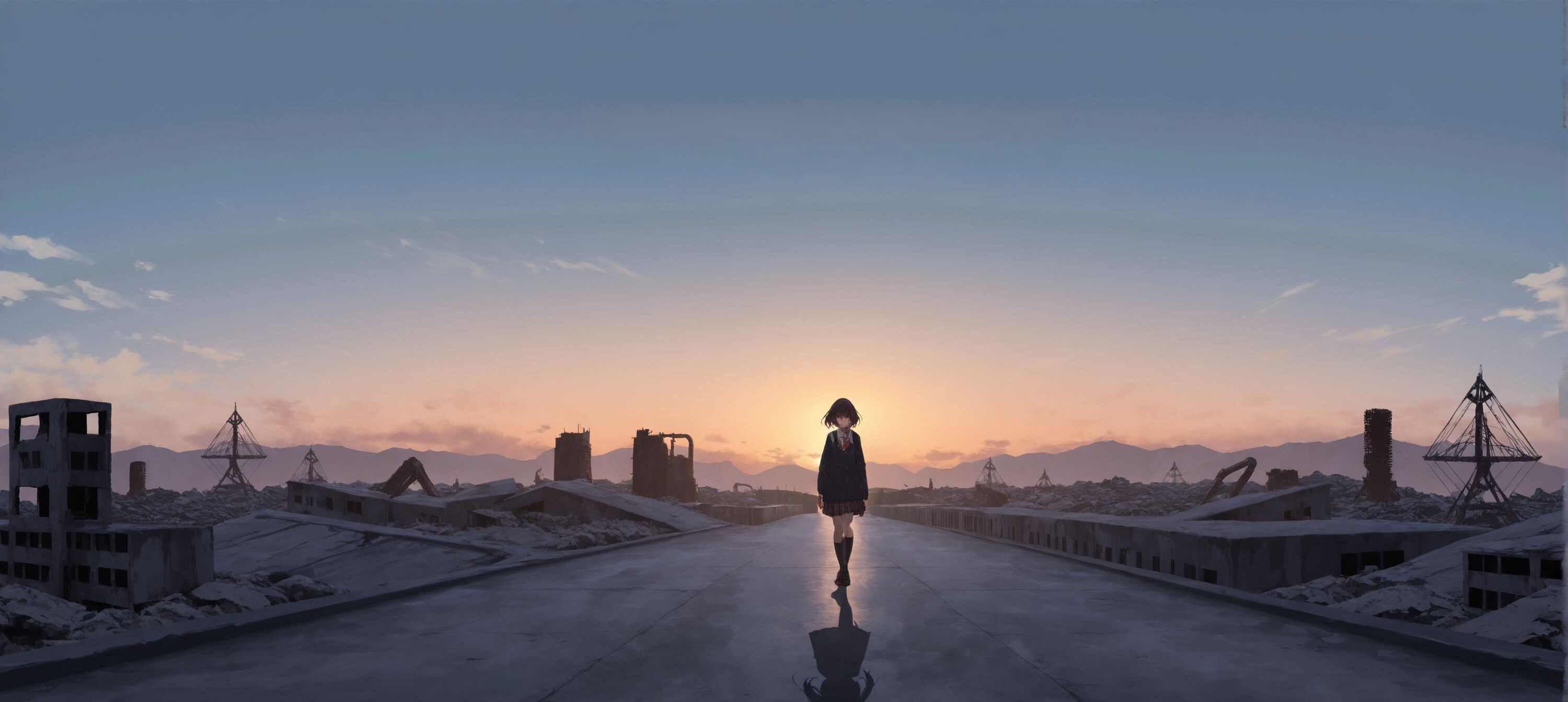 ひとり、世界の終わりに | の人気AIイラスト・グラビア