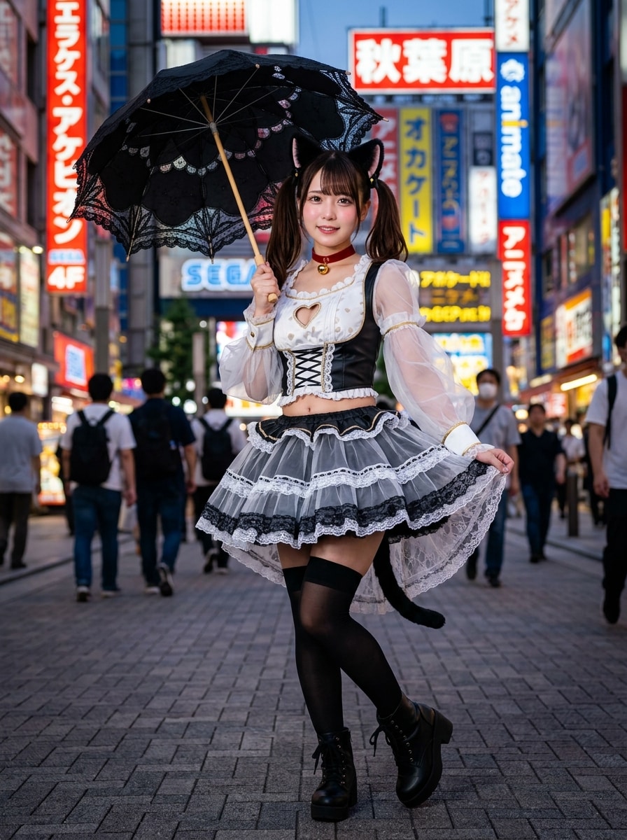 黒ツイにゃん