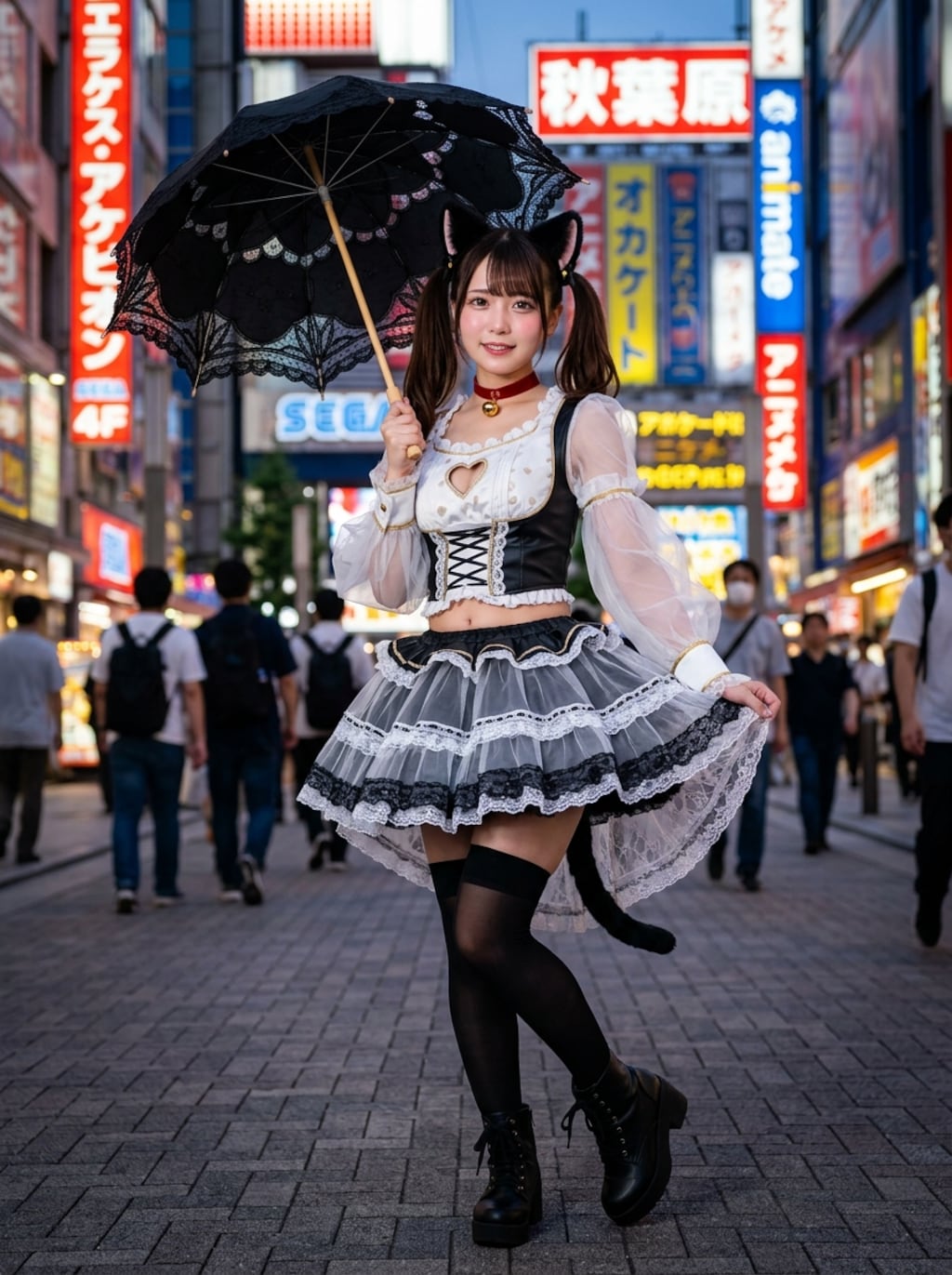 黒ツイにゃん