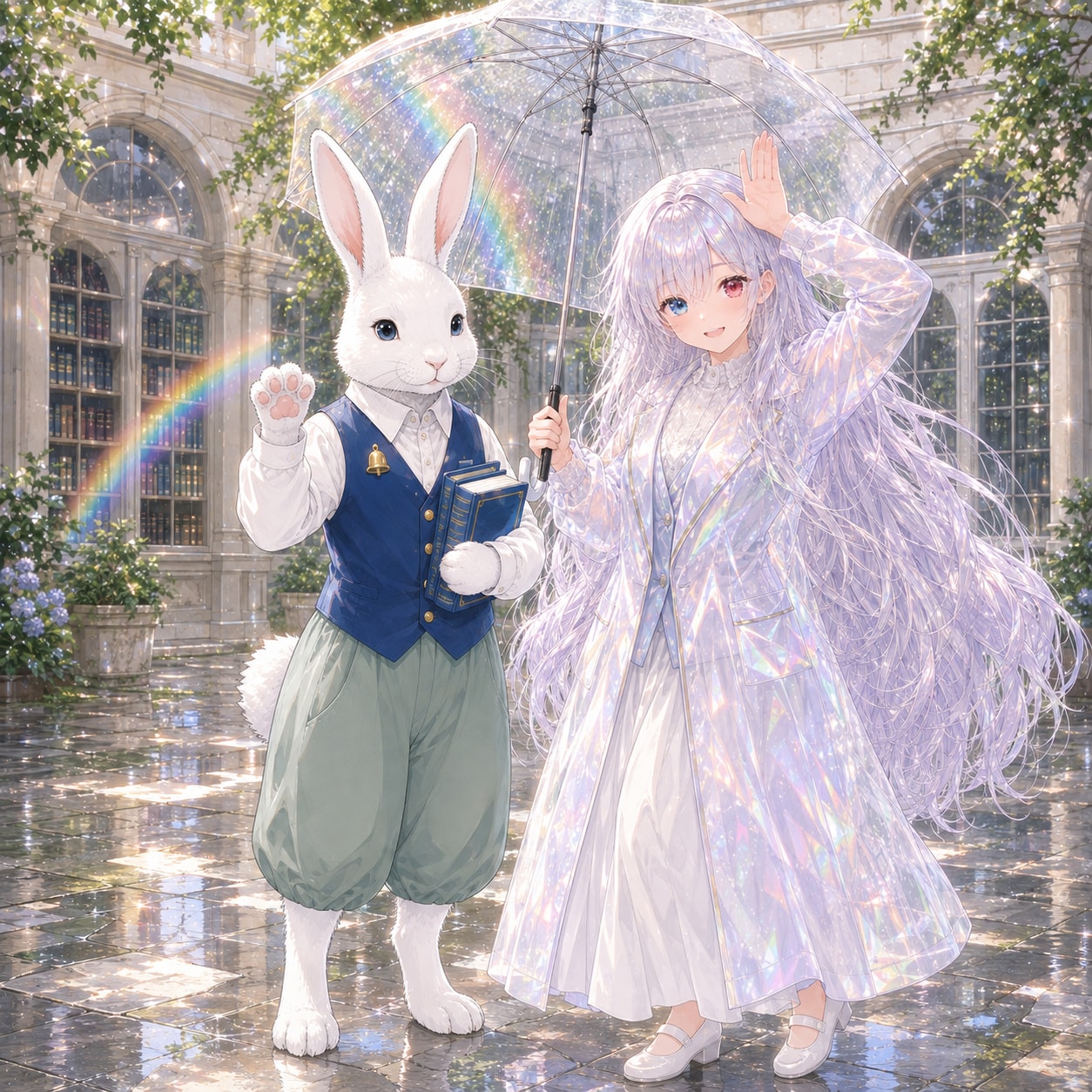 おはよウサギ（１８）ミミと虹宮あかり GPTimages2.0 | の人気AIイラスト・グラビア