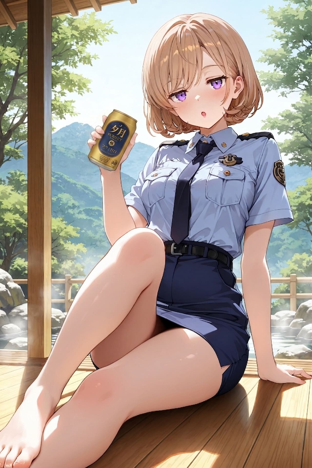 ジト目婦警さんとビール ～乾さつきのドライな日常～ Z708