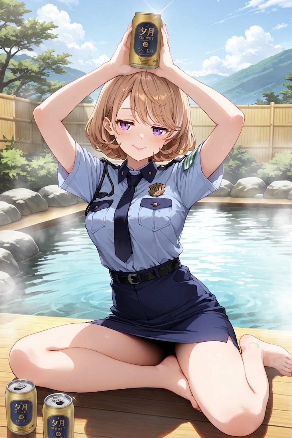 ジト目婦警さんとビール ～乾さつきのドライな日常～ Z708