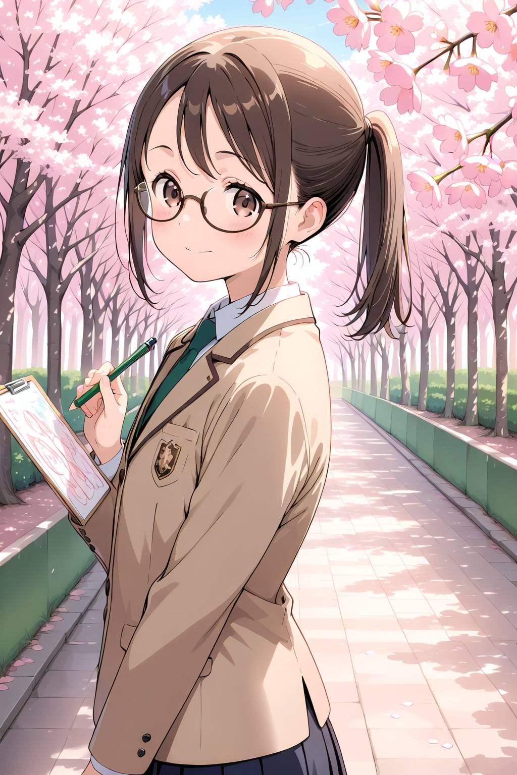 今日の眼鏡っ娘　シール化