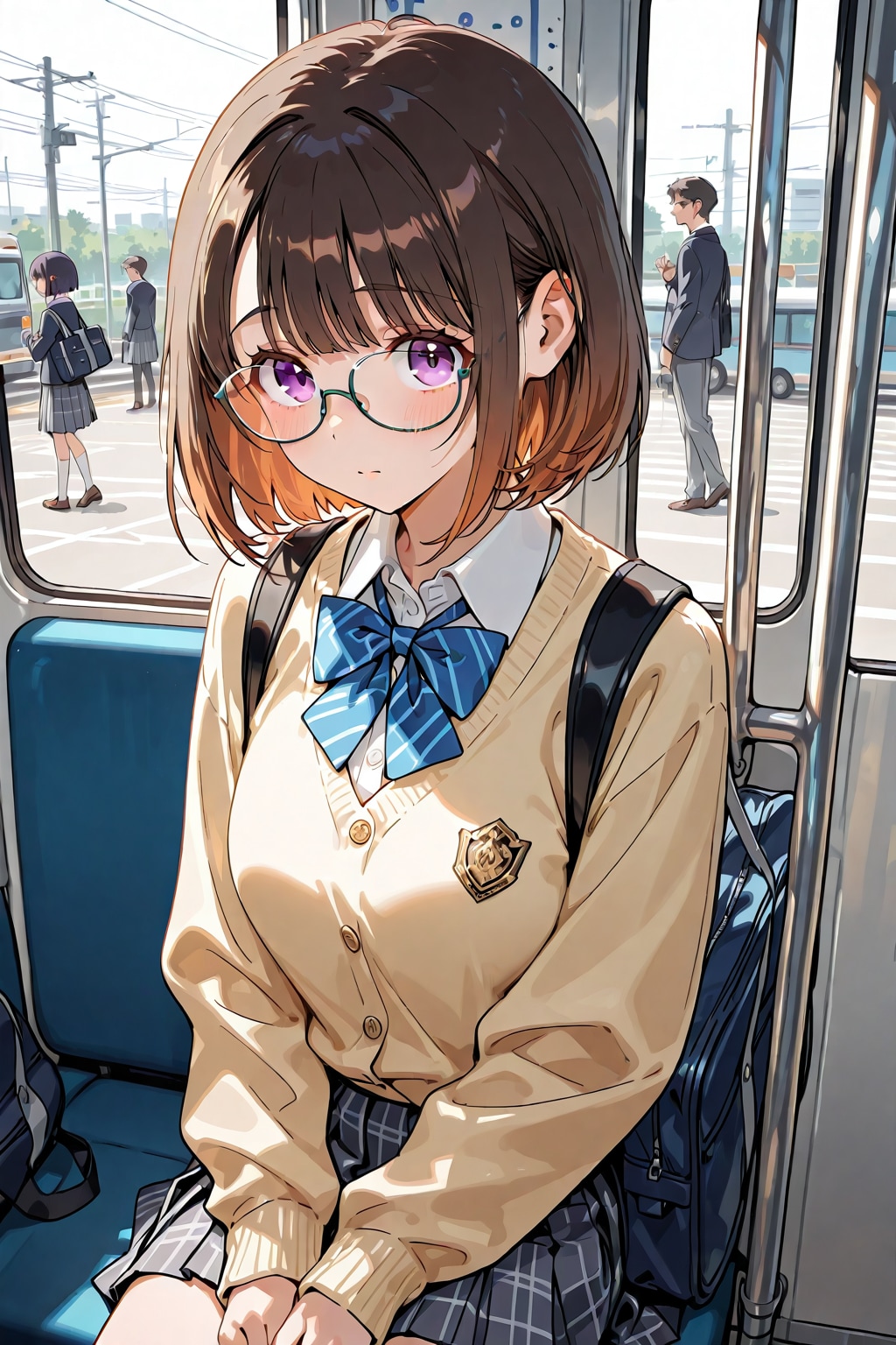 今日の眼鏡っ娘　シール化