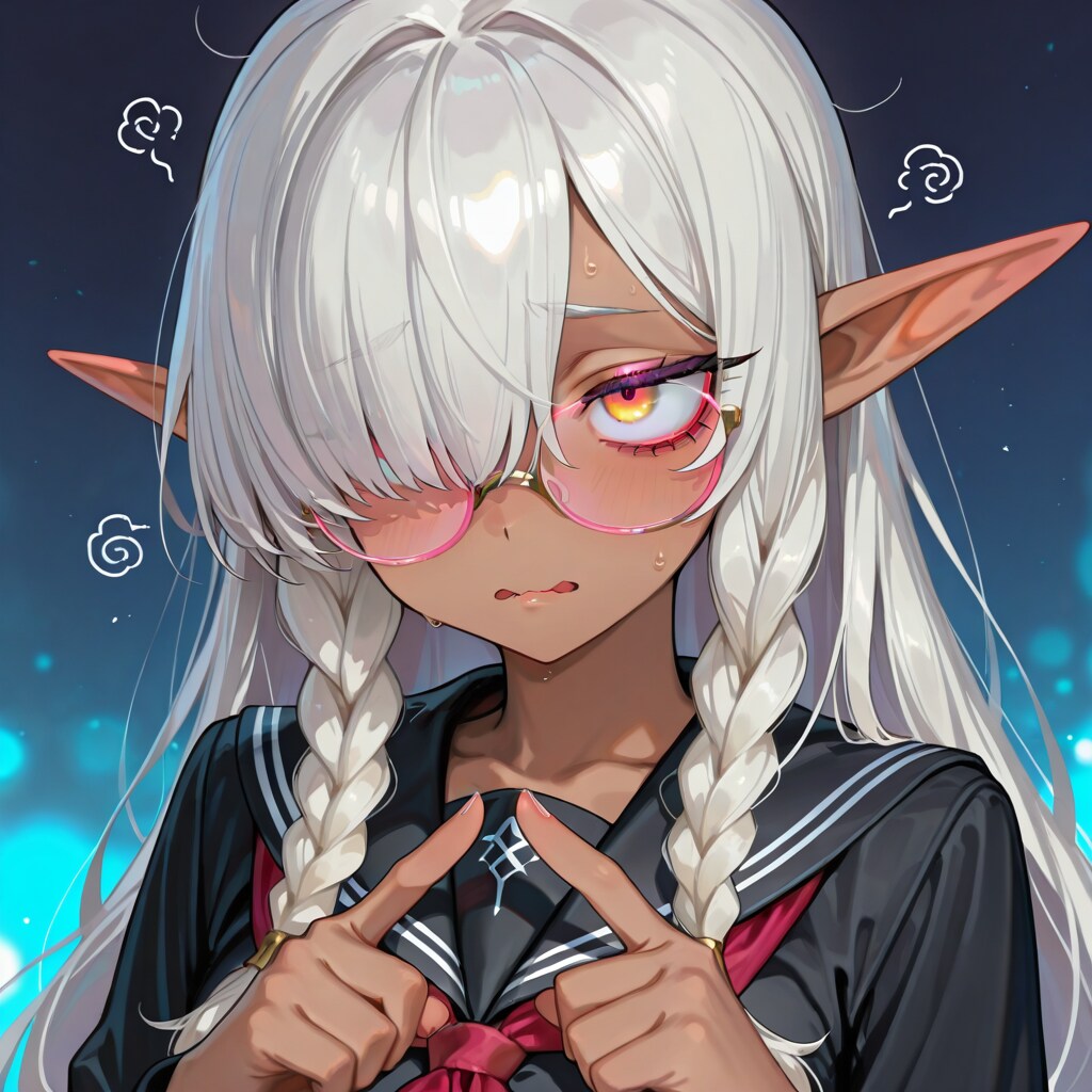 ダークエルフちゃんが友達になりたそうにこちらををみている！
