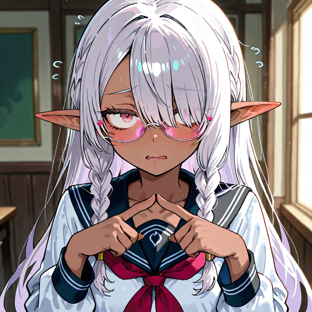 ダークエルフちゃんが友達になりたそうにこちらををみている！