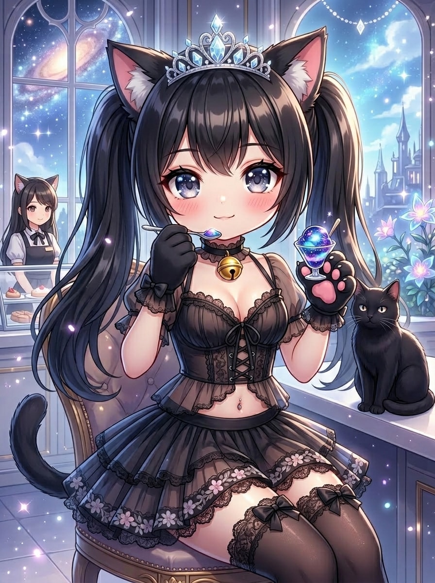 黒ツイにゃん | の人気AIイラスト・グラビア