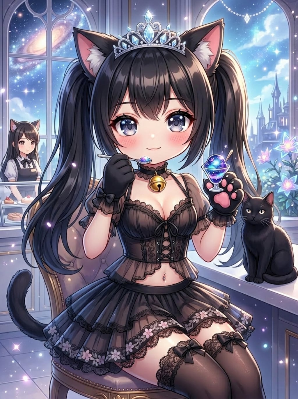 黒ツイにゃん