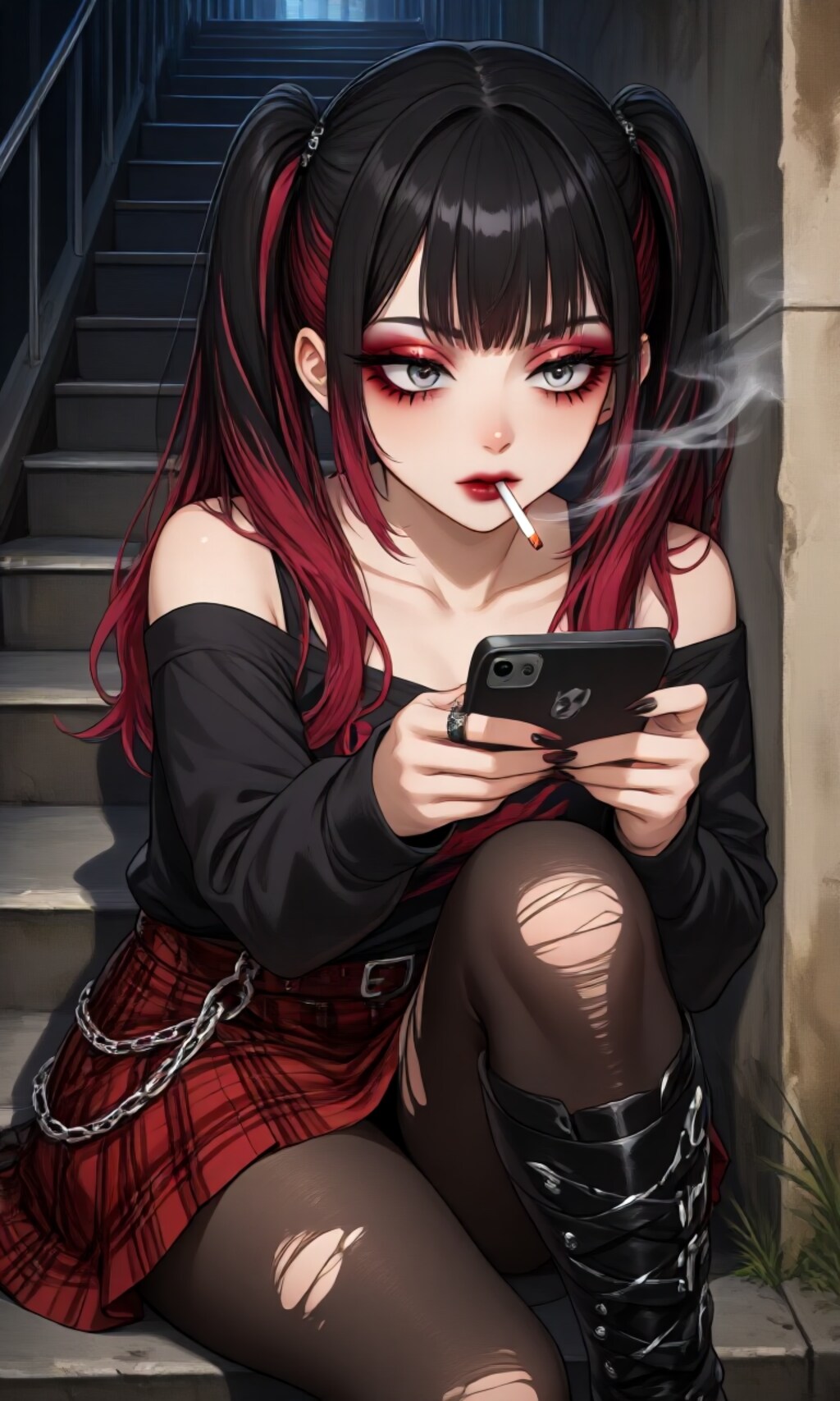 厚化粧の女の子