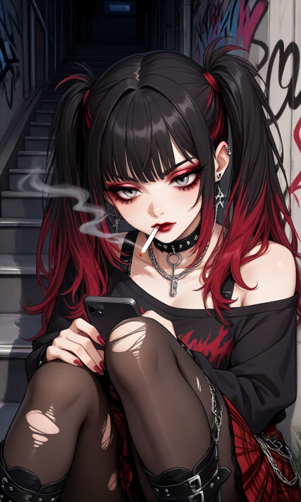 厚化粧の女の子