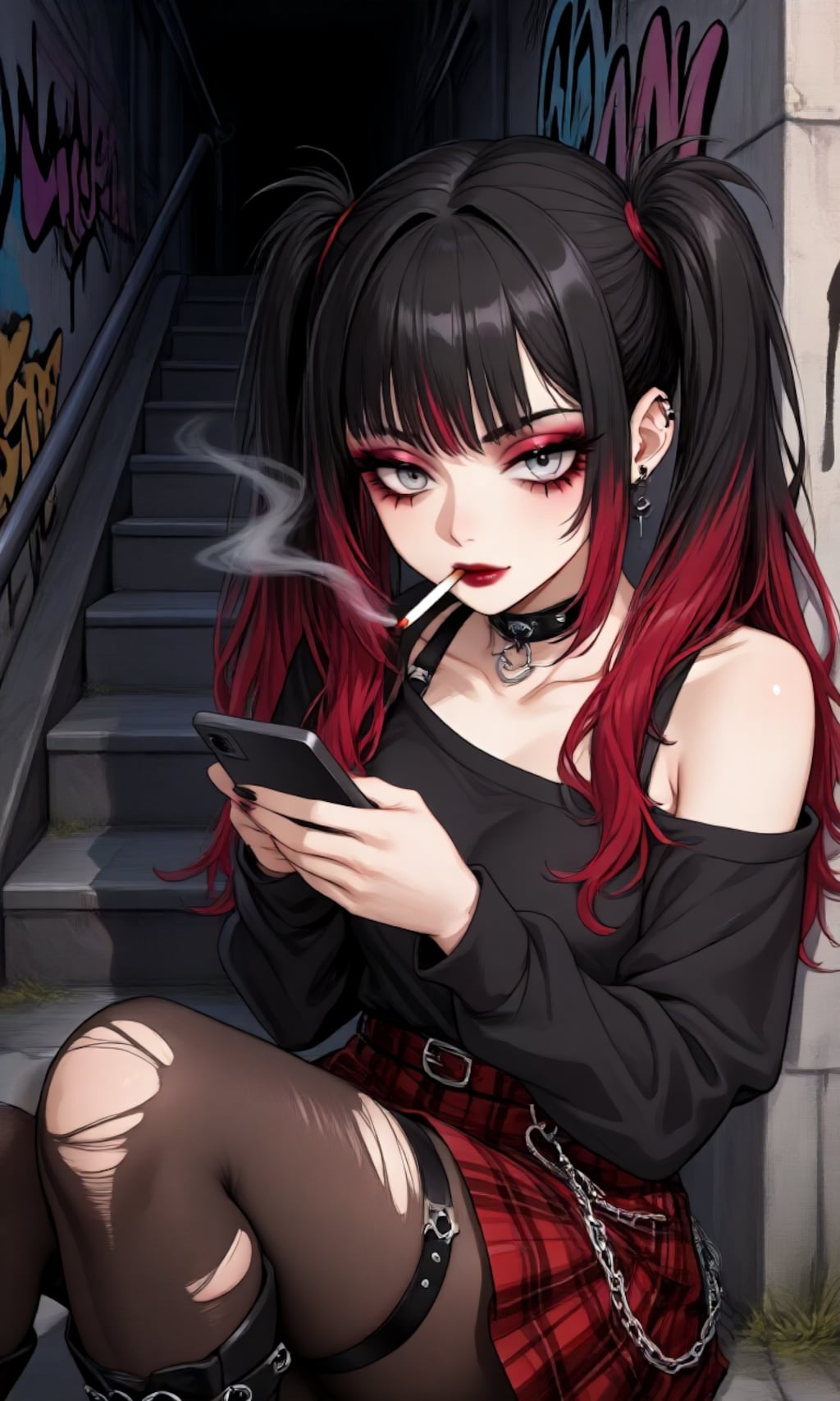 厚化粧の女の子