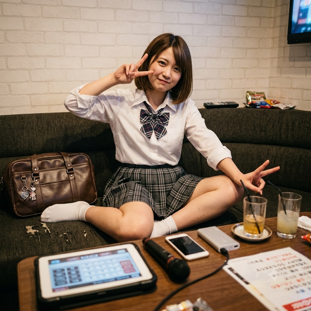 彼女とカラオケ