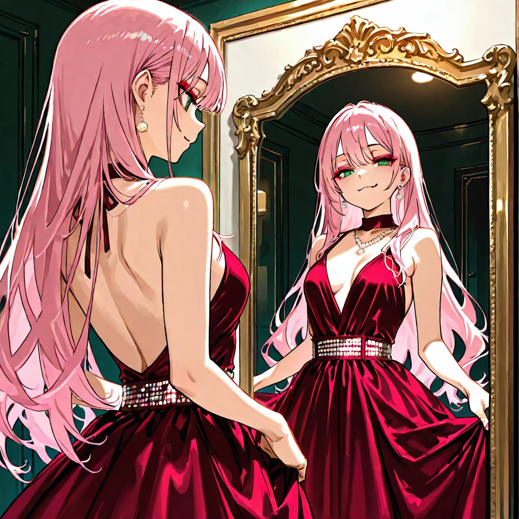 鏡の向こうの本音 | の人気AIイラスト・グラビア