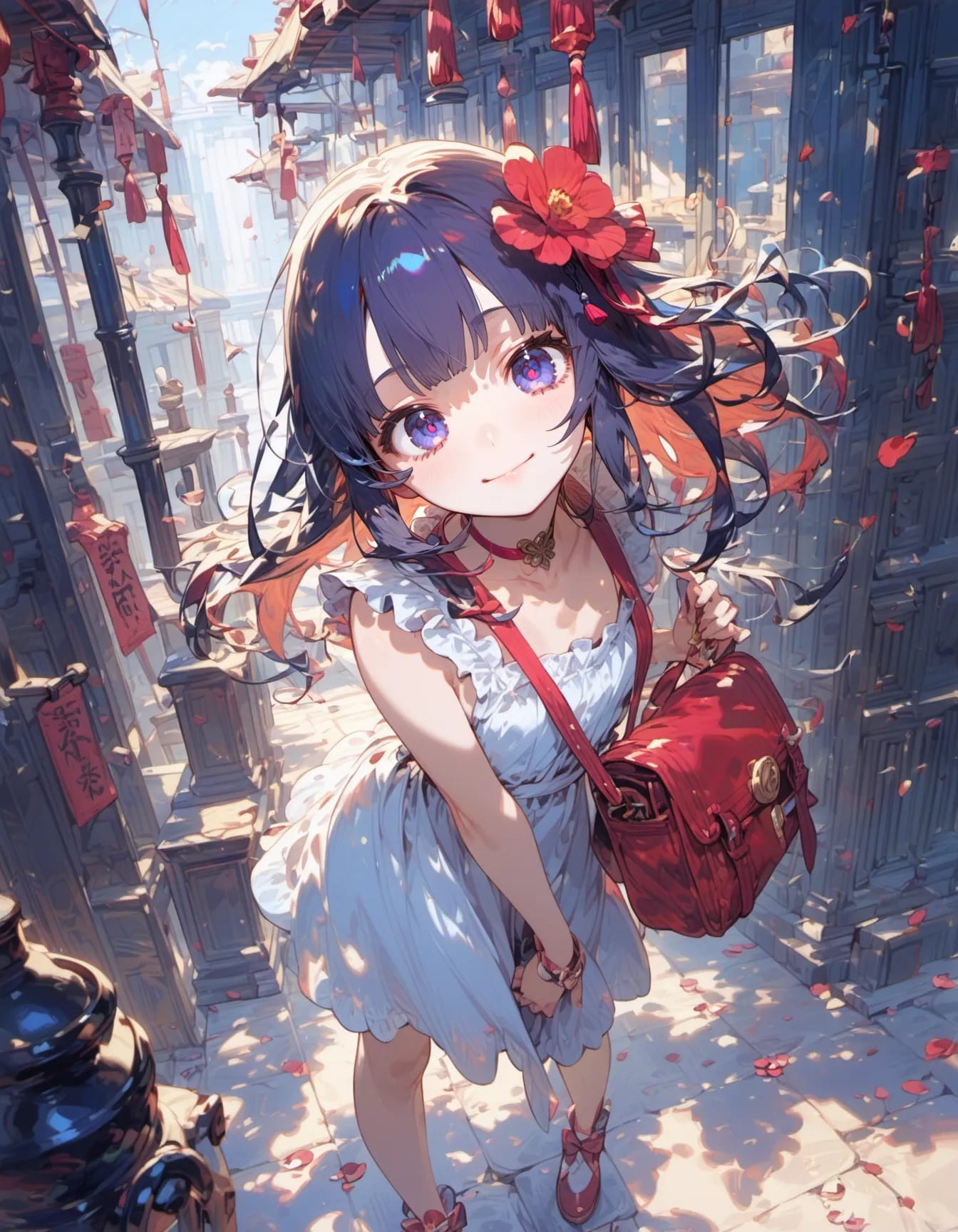 Steps on the Cobblestone | の人気AIイラスト・グラビア