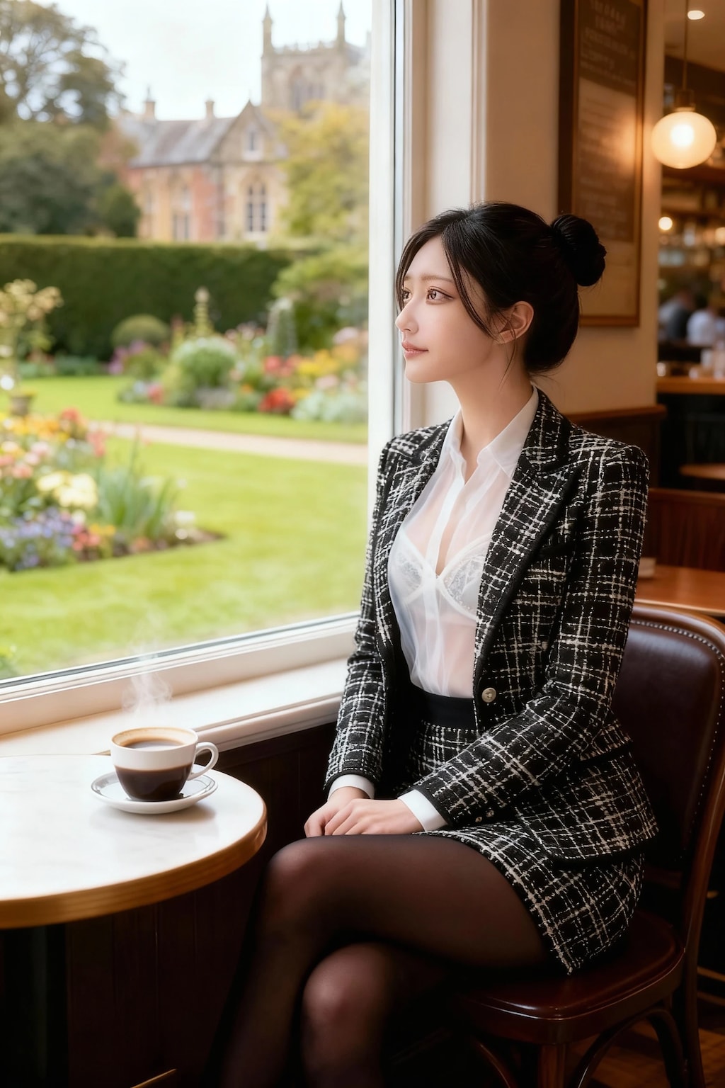スレンダーな会社員の女性