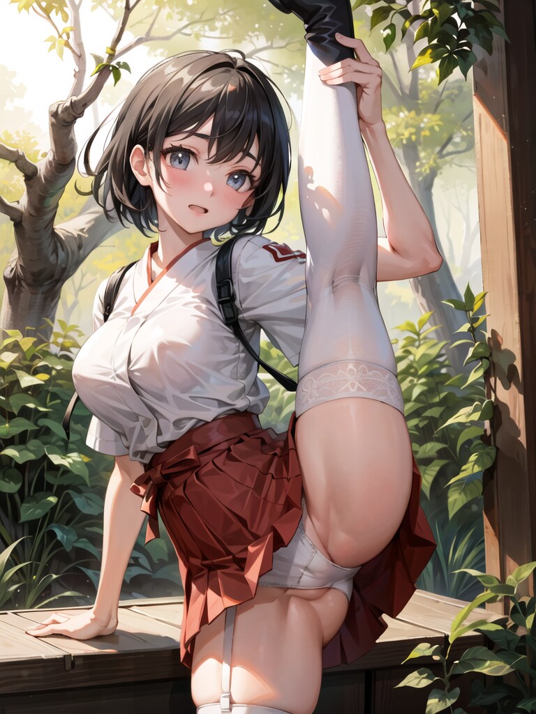 巫女I字バランス