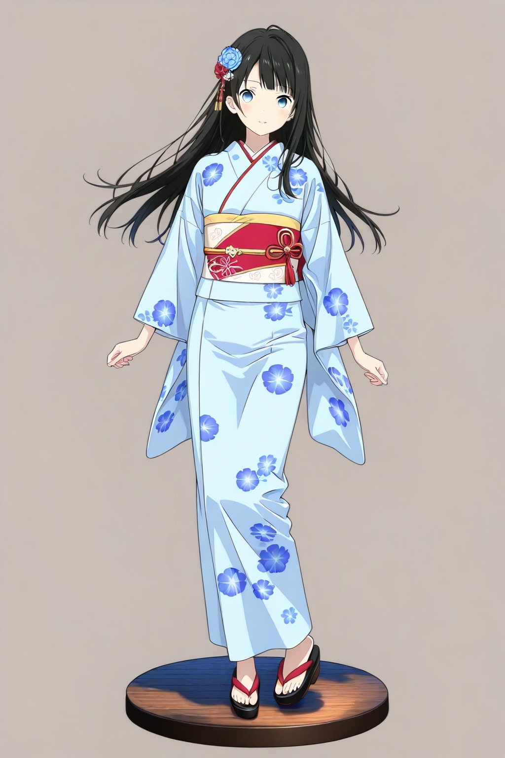 水色の浴衣のお姉さん（フィギュア）