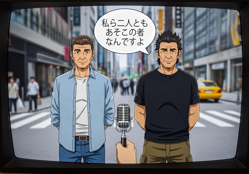 私ら二人ともあそこの者なんです