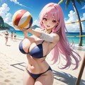 一緒にビーチバレーしよ！ 2枚目