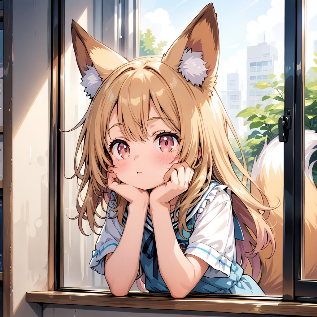 キツネ耳の少女