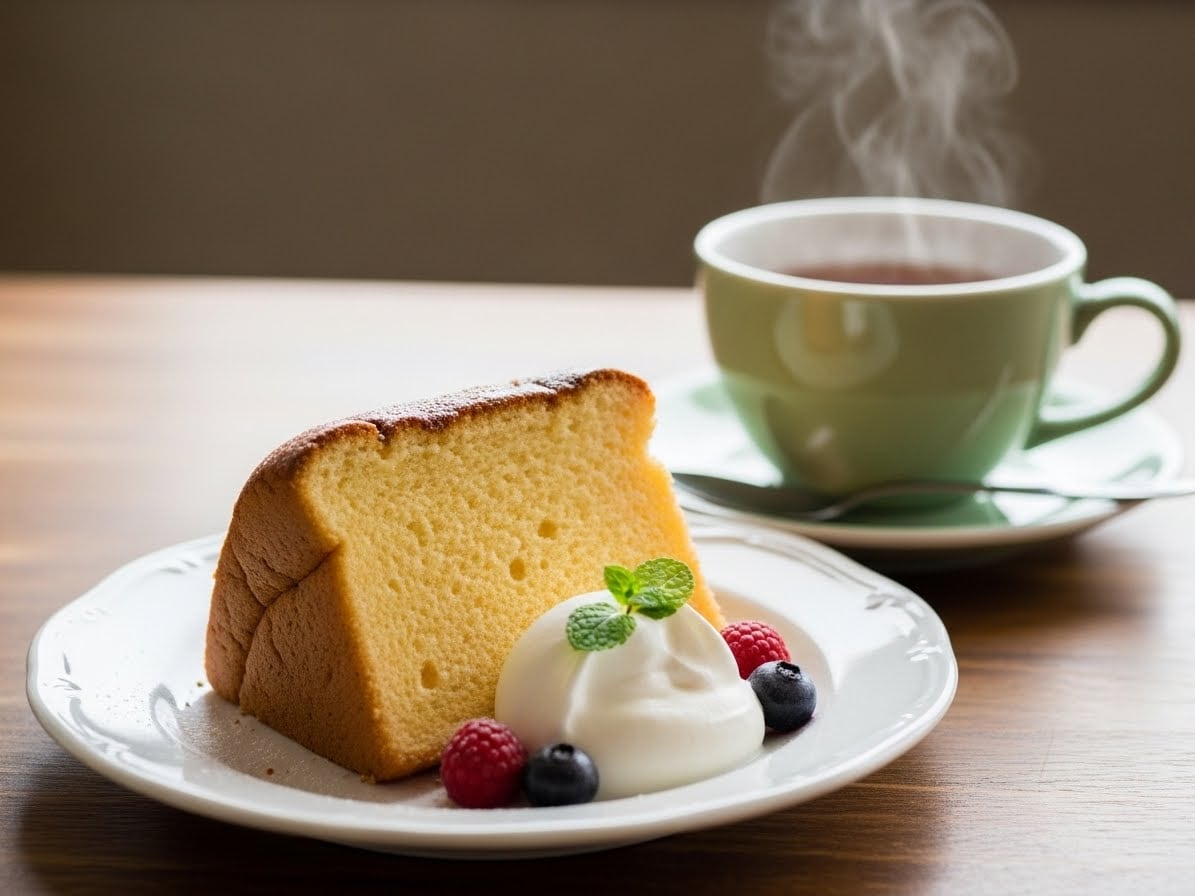 デザートのふんわりシフォンケーキ | の人気AIイラスト・グラビア