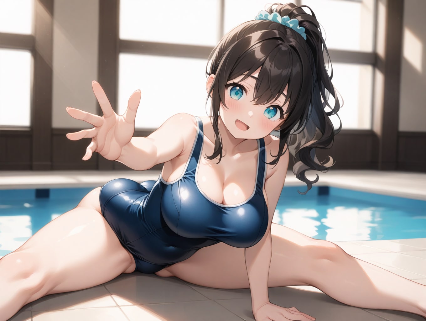ストレッチするから引っ張って～